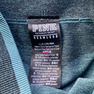 Pink legging. Green in color